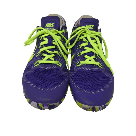 Nike Free Cross Bionic Purple Yellow Training Athletic Running Shoes Sneakers - Picture 6 of 12